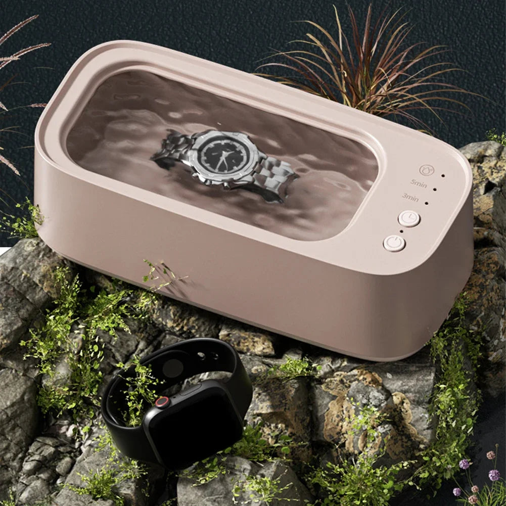 Portable Ultrasonic Cleaning Machine High Frequency Vibration Wash Cleaner Remove Stains Jewelry Watch Glasses Washing Machine