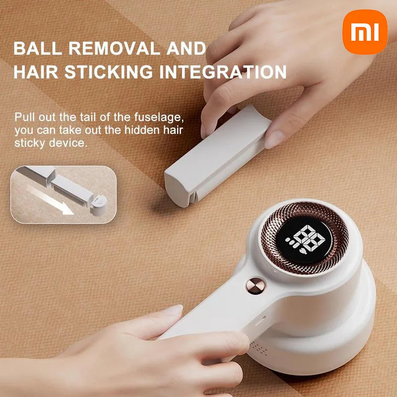 Xiaomi Electric Lint Remover Shaver with LED Digital Display Sweater Couch Fabric Pill Shaver for Sweater Couch Clothes Carpet