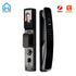 Tuya APP Zigbee Remote Control Cat Eye Door Lock With Camera Fingerprint Key Card 6 Ways Unlock Built in Rechargeable Battery