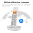 D1102B Fixed Landline Wireless Telephone Stylish with Multi Languages Caller Display Backlit and Number Storage