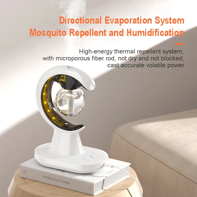 Smart Electric Mosquito Repellent Portable Mosquito Killing Lamp Atomization Mosquito Repellent Air Humidifier with Night Light