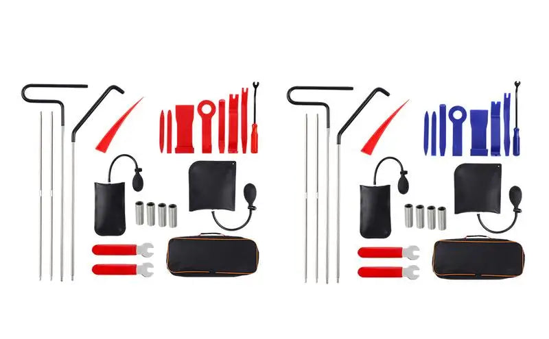Automotive Ha il Removal Complete Kit Tools 22pcs Universal Auto Body Air Wedge Dent Repair Bag Kit Car Dent Repair Rods Tools