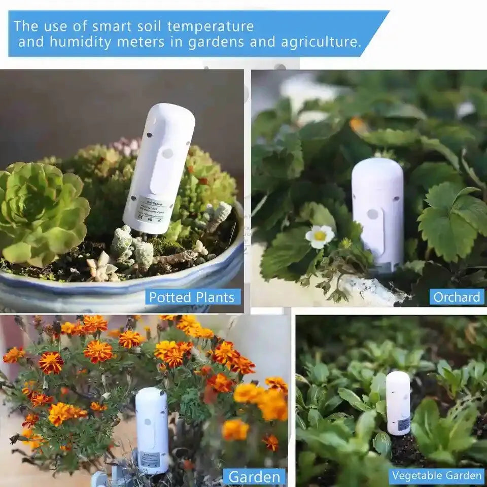 Tuya Zigbee Smart Water Valve Controller Sprinkler Drip Irrigation System and Tuya Zigbee Soil Moisture and Temperature Sensor