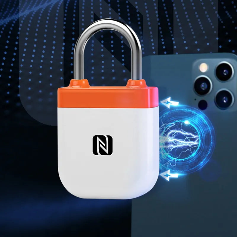 Bluetooth Smart Padlock NFC No Battery Padlock Intelligent Padlock Keyless Waterproof APP Remote Control Luggage Travel Bag Lock