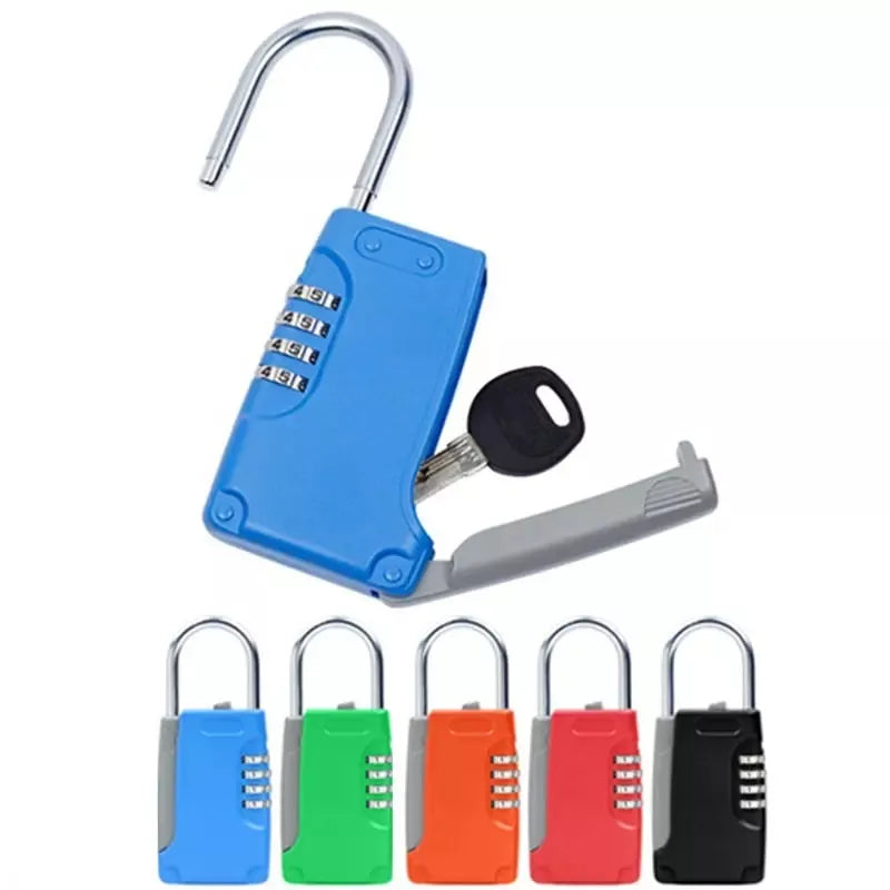 High Quality Hidden Key Safe Box 4-Digital Password Combination Lock With Hook Mini Metal Secret Box For Home Villa Caravan