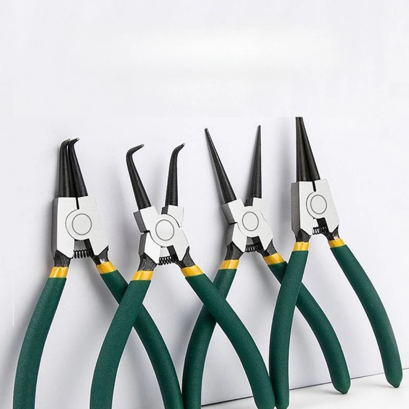 4PCS Circlip Pliers Set Multi Snap Ring Pliers Retaining Crimping Pincers Spring Installation And Removal Hand Tool Alicates
