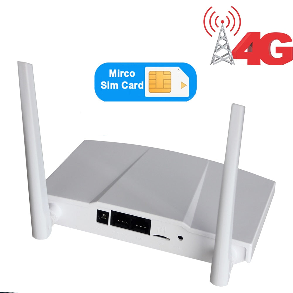 4G Wireless Router SIM card Hotspot Home 4G wifi router EU Modem 300Mbps 12V High Speed RJ45 WAN LAN External Antenna