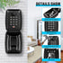 Key Lock Box Waterproof Wall Mount Lock 12-Digit Combination Resettable Large Capacity Security Lockbox for Home Garage Office