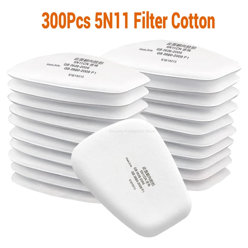 5N11 Dust Cotton Filter Paper 501 Holder For 3M 6001/6200/7502/6800 Chemical Spraying Painting Respirator Gas Mask Accessories