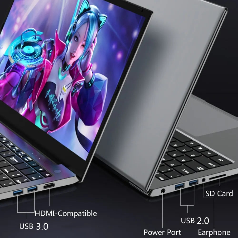12th Gen i7 i5 15.6 Inch IPS Gaming Laptop i9 10880H i7 1260P NVIDIA MX550 2G NVMe Windows 11/10 Fingerprint Ultrabook Notebook