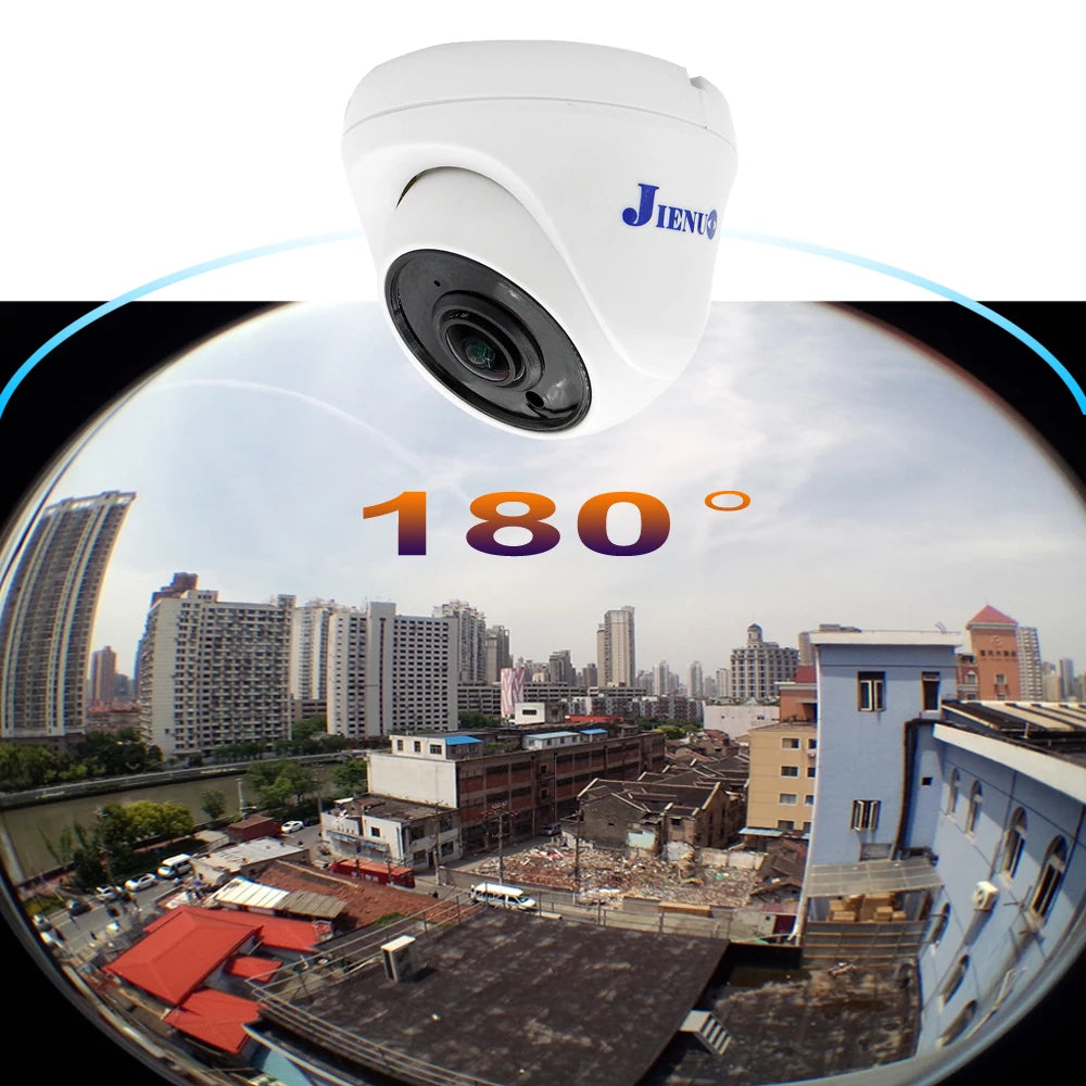 Panoramic AHD Camera 1.7mm 180 Degree Wide Angle Lens Security Surveillance 720P 1080P 5MP 4K Infrared NightVision Dome Home Cam