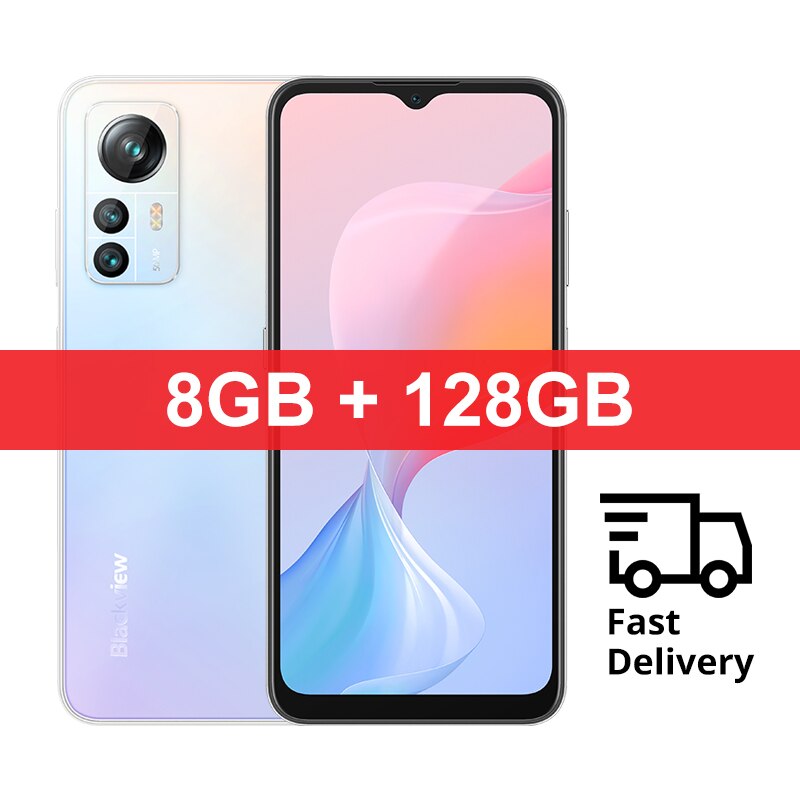 【World Premiere】 Blackview A85 Global Version 8GB 128GB 6.5'' HD+ 90Hz Display 50MP Camera 4480 mAh Battery NFC