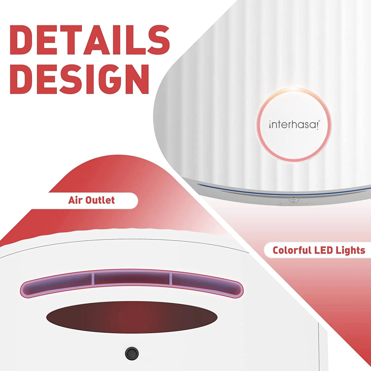 interhasa! Automatic Hand Dryer Commercial Hot Cold Wind Smart Sensor Induction Hand Dryers for Bathroom Toilet