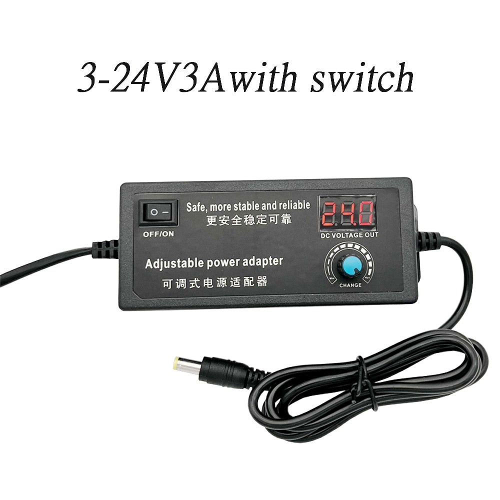 Adjustable AC to DC power supply 220V to 12V 3V 5V 6V 9V 12V 15V 18V 24V 1A 2A 3A 5A Universal Adapter