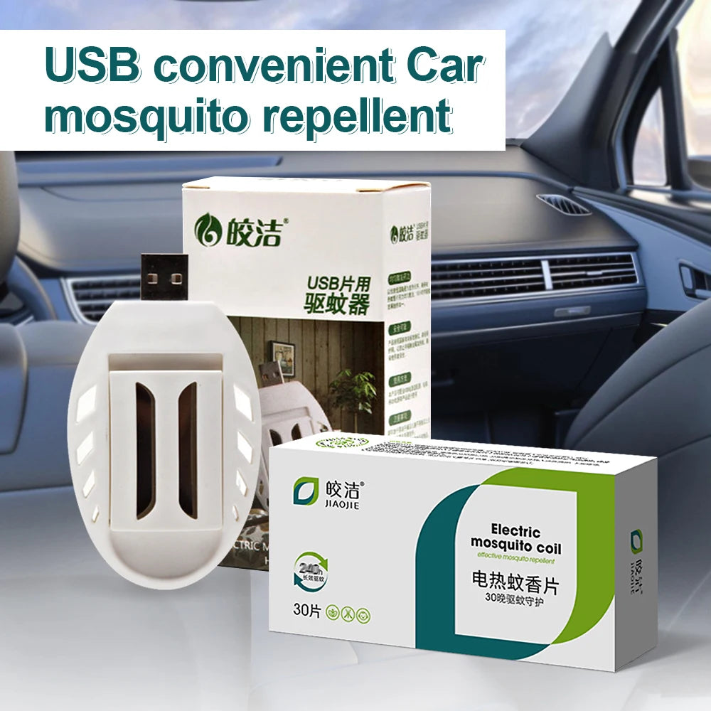 5V USB Electric Mosquito Repellent Car Mosquito Killer Portable Electric Anti Mosquito Coil Incense Home Outdoor Pest Repellent