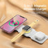 Essager 3 in 1 Magnetic 15W Qi Wireless Charger Foldable Charger Stand For iPhone 13 12 /Airpod /IWatch 7 6 Xiaomi Fast Charging