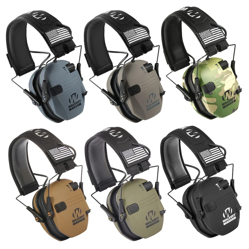 Shooting Ear Protection Safety Earmuffs Noise Reduction Slim Shooter Electronic Muffs Hearing Protector for Huning NRR23dB