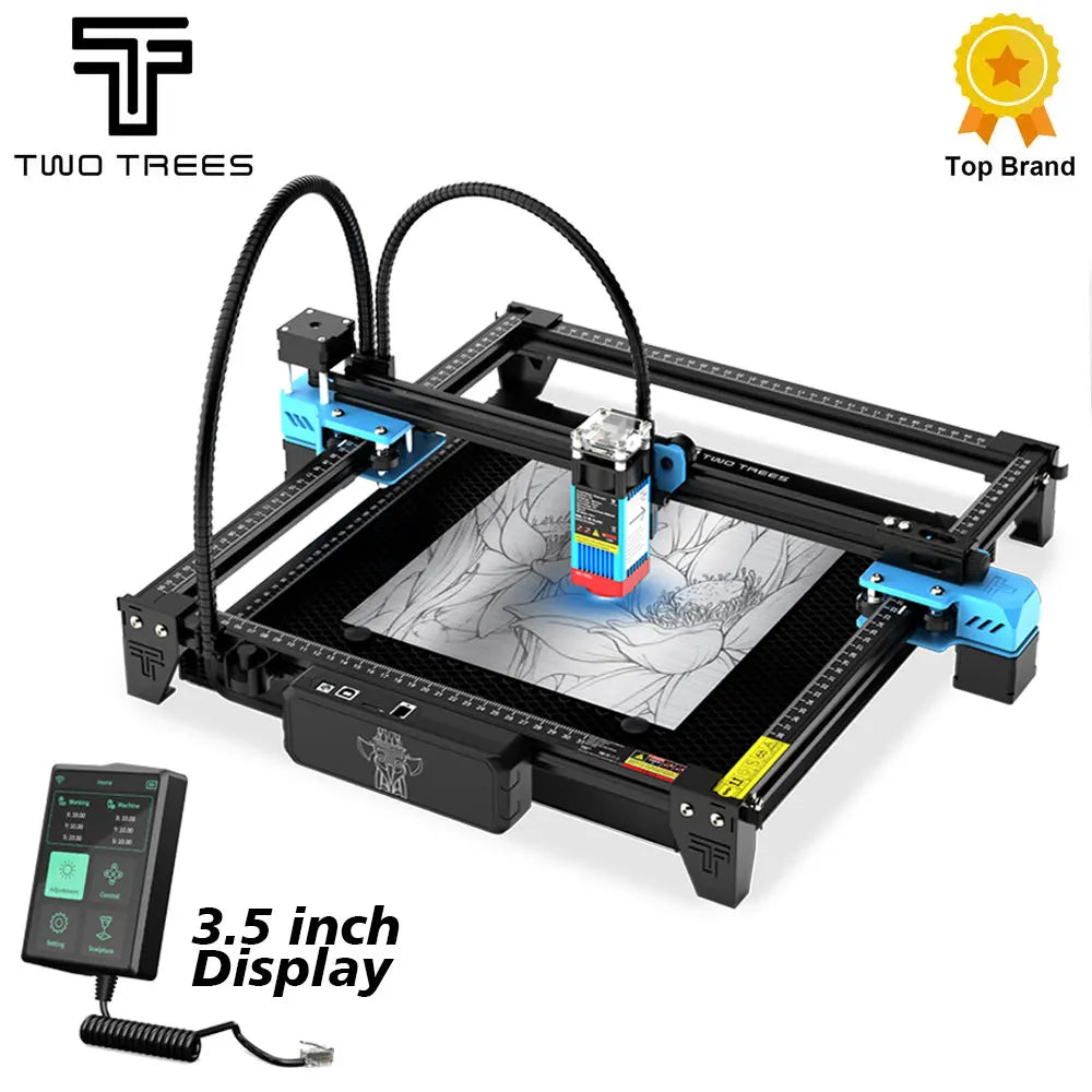 Twotrees TTS-55 Pro Laser Engraver With Touch Screen Laser Engraving Machine Add Display 40W Blue Light Cnc Machine