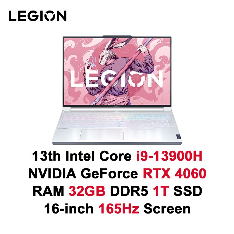 Lenovo Legion Y9000X E-sports Gaming Laptop 13th Intel Core i9-13900H /32G /1T SSD/RTX 4060/4070 Graphics 16 Inch 165Hz Screen