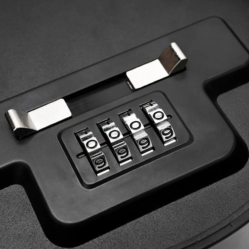 Latest Round Aluminum Alloy Password Key Safe Box for Outdoor Use with Theft-Proof Function and Wall Mounting Design