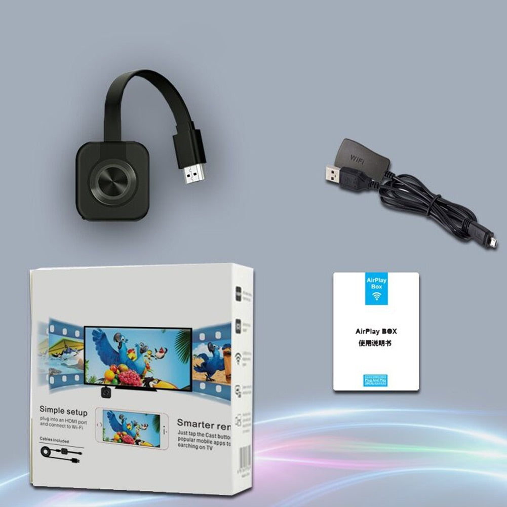 New Mobile Phone Projector Wifi Wireless Hdmi-compatible Projector Mirroring Screen Display Adapter For IOS Android Windows