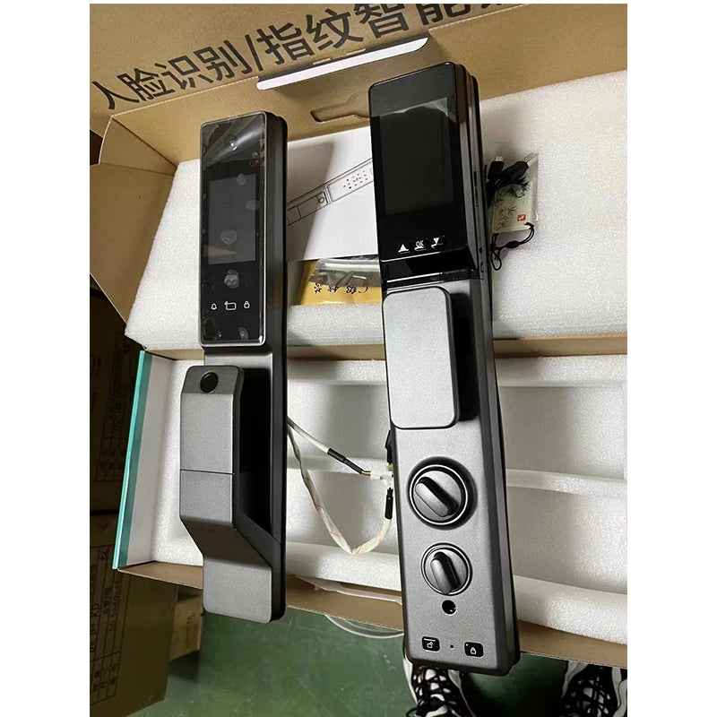 TIAGO Wifi Tuya APP Face Recognition Smart Door Lock With Camera Video Call Voice Intercom Digital Door Lock Automatic Door Lock