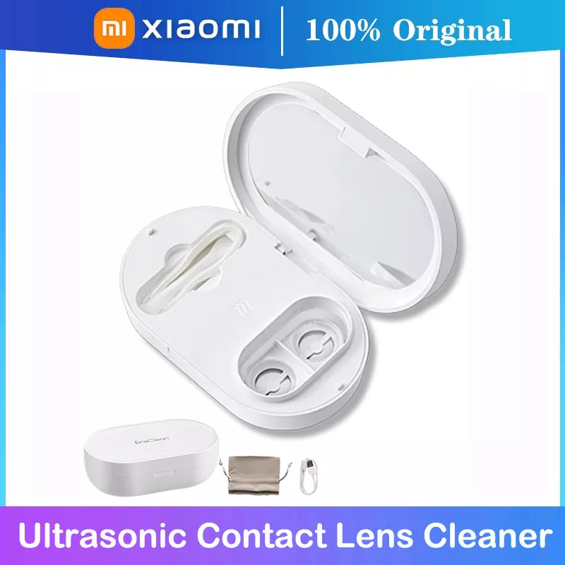 Xiaomi EraClean Ultrasonic Contact Lens Cleaner, Cordless & 3in1 with Attachments. 56KHz Deep Cleaning and Quick Charging
