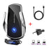 Wireless Charger Car Phone Holder Stand 15W Fast Charging Station For iPhone Xiaomi Samsung Huawei Magnetic Wireless Car Charger
