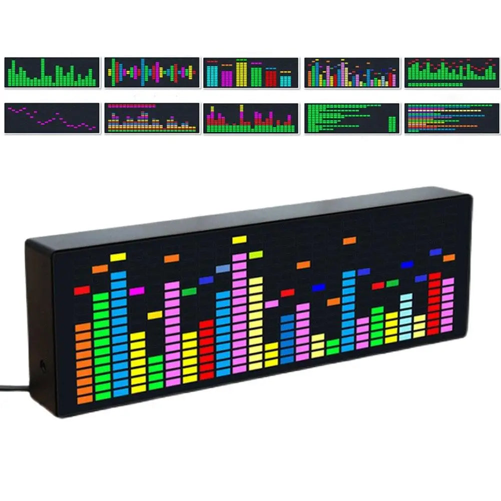 Color LED Music Spectrum Display Tool Spectrum Analyzers VU Meter RGB Audio Level Display Board Wire Control + Voice Control