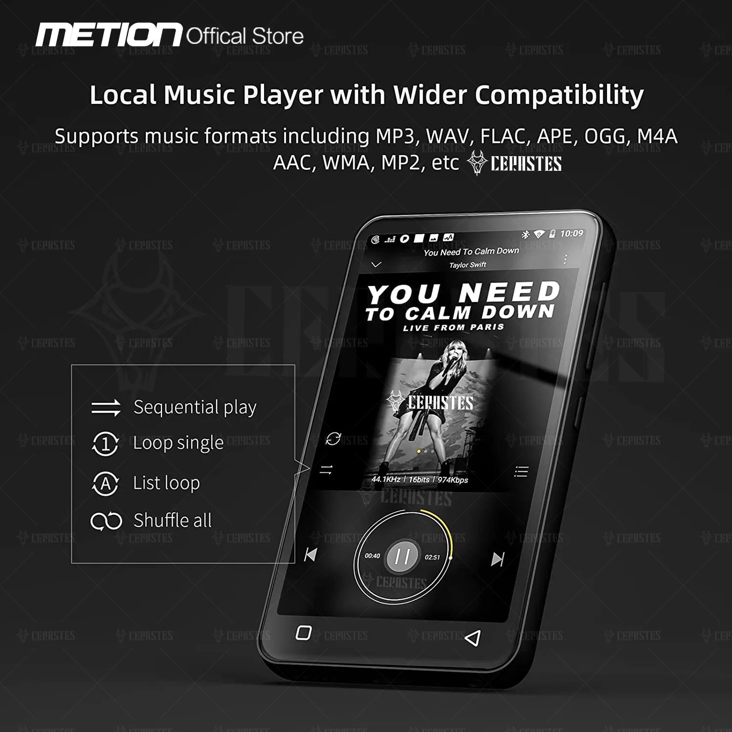 2023 NEW WiFi MP4 Player Bluetooth MP3 Player HiFi Sound Music Walkman Spotify Player/Pandora/Tidal/Deezer/ Support Max 1TB MP5
