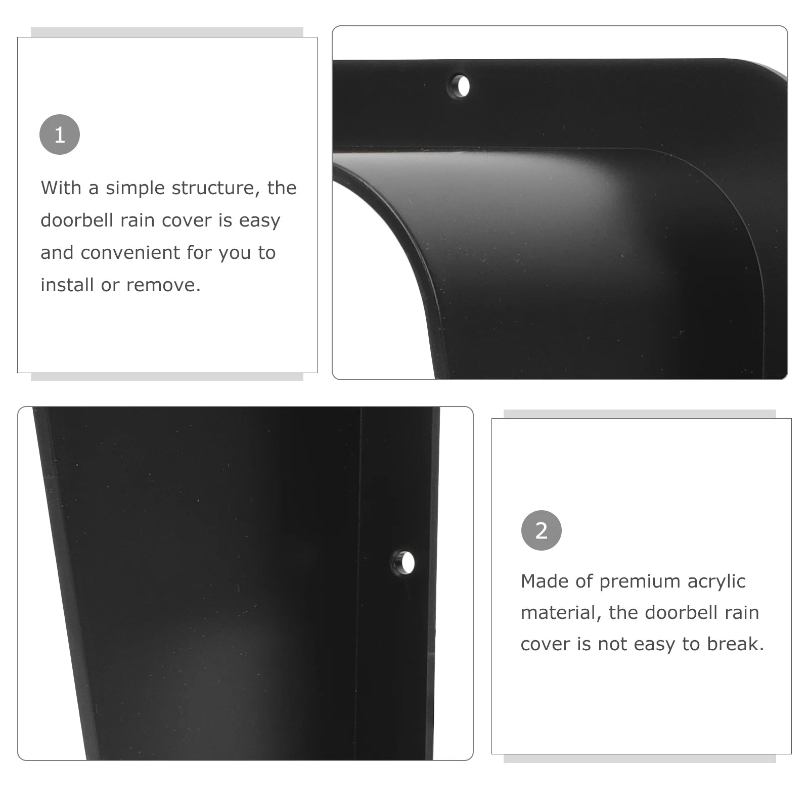 Wirless Keyboard Doorbell Outdoor Protector Waterproof Acrylic Protective