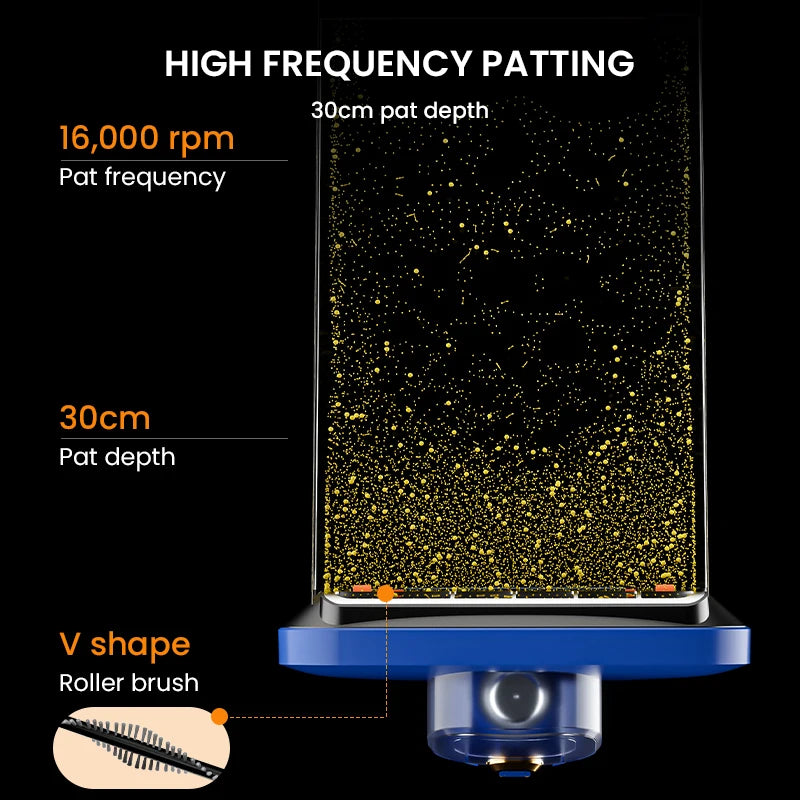 Home Mite Remover for Bed Sofa Handheld Wireless Vacuum Cleaner 15000Pa Patting UV-c Sterilizer Eliminate Mites Duster Pet Hair