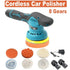12V Cordless Car Polisher 8 Gears 380W Lithium Electric Polishing Waxing Machine For Repairing Scratches Wireless Sander Polish