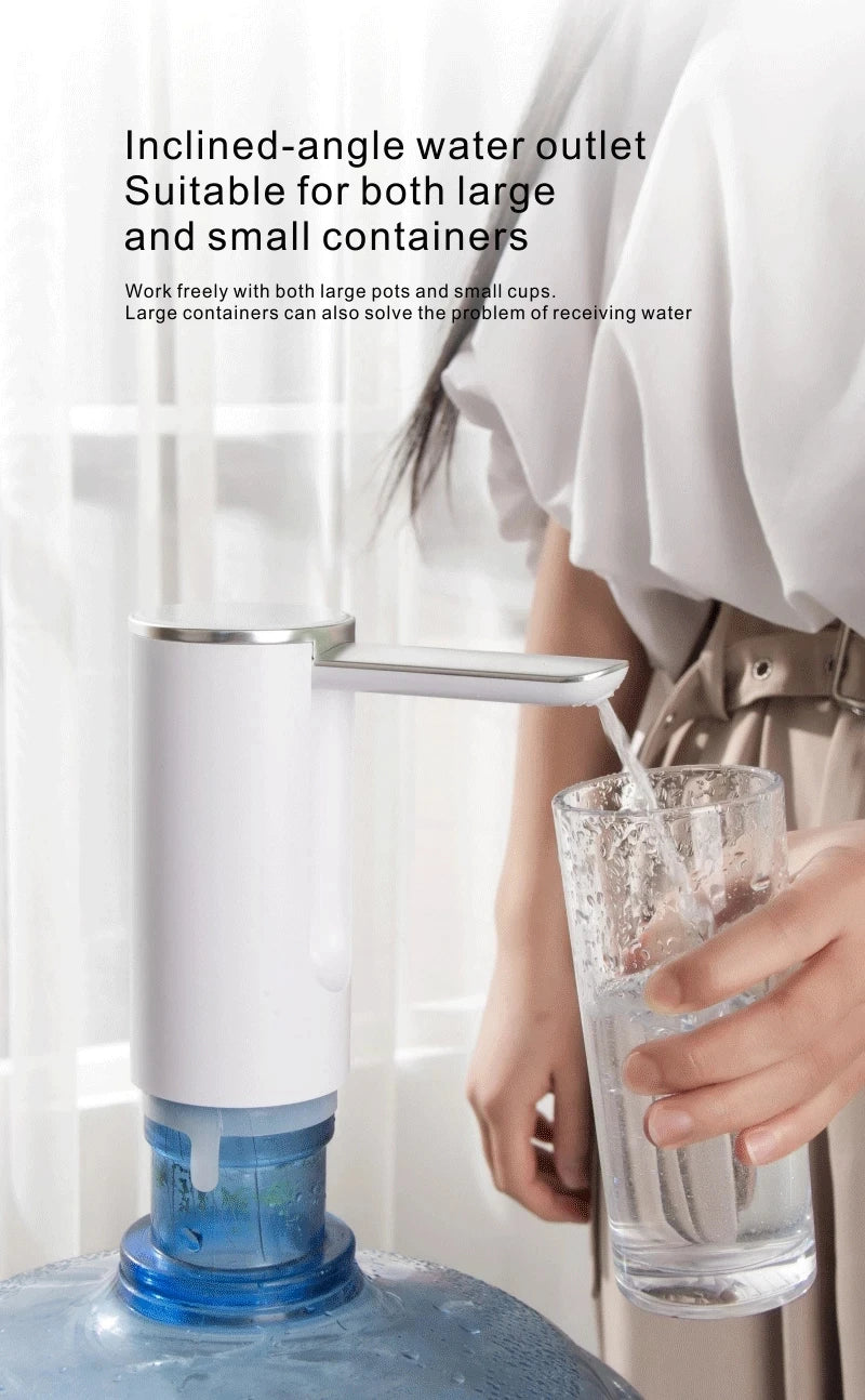 Xiaomi Drink Folding Water Dispenser Water Bottle Pump USB Charging Automatic Barrel Water Absorber Desktop Mineral Water Dispen