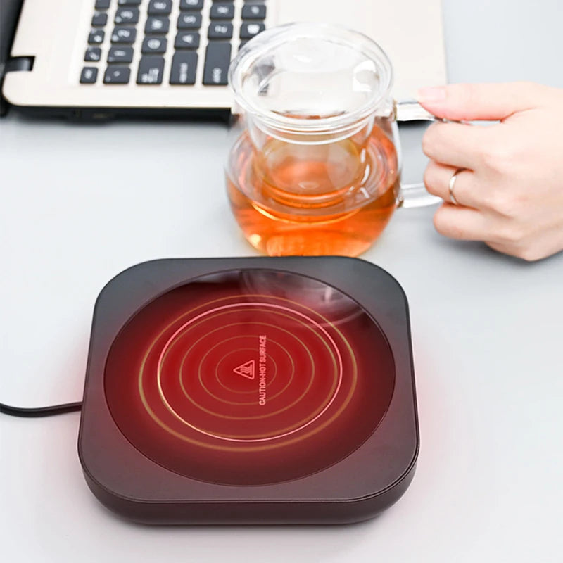 Electric Constant Temperature Cup Heater Mug Warmer Mat Smart Thermostatic Cup Coaster Tea Coffee Milk Heating Dish Pad Gift