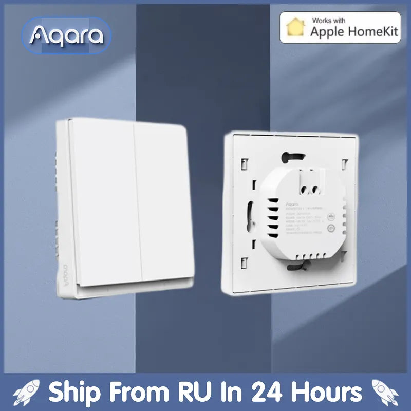 Aqara Smart Wall Switch E1 ZigBee 3.0 Smart Home Wireless Key Light Switch Fire Wire With NO Neutral For Mi Home homekit APP