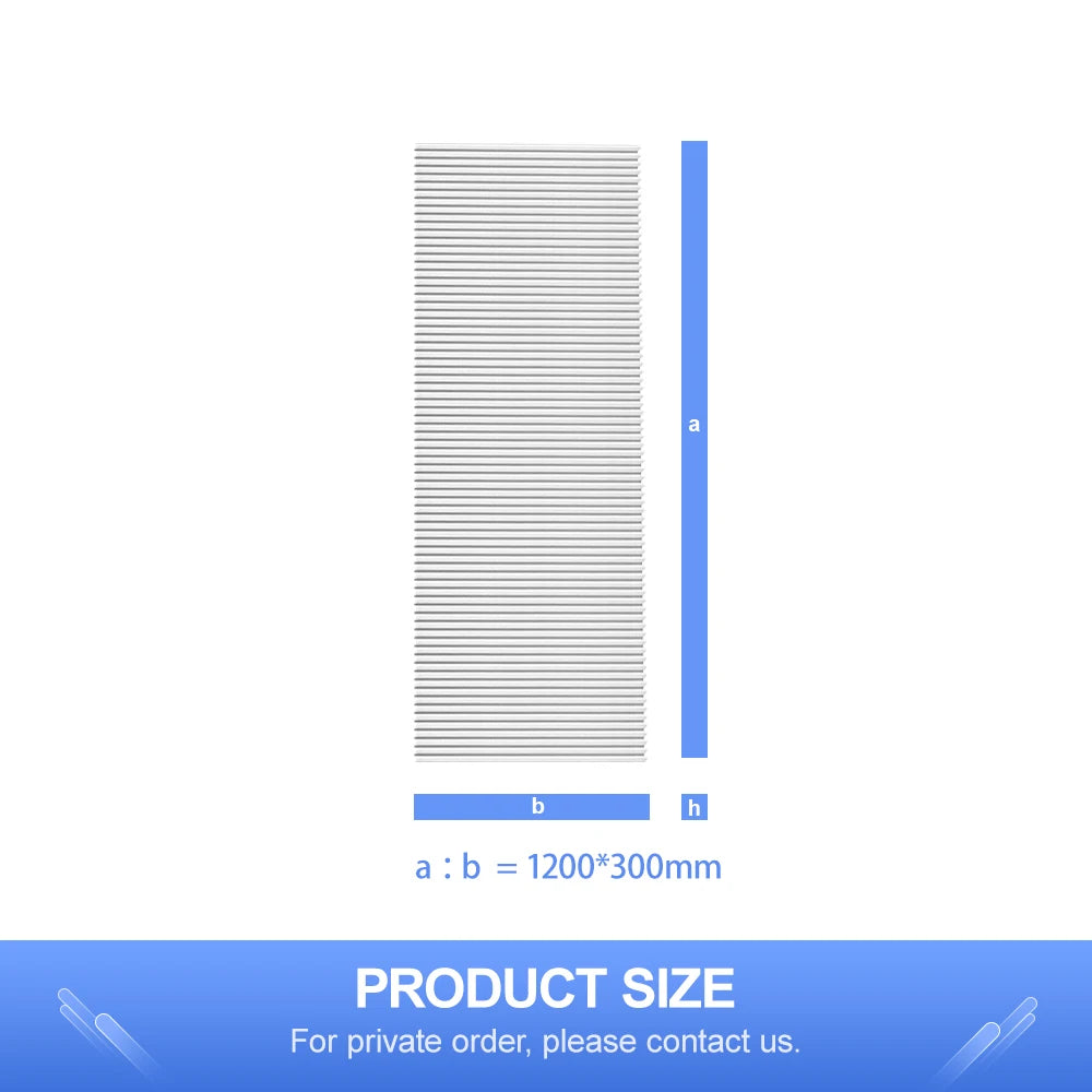 DIY Generic 300*1200mm Hepa Filter Paper with Folds 20mm Screen Homemade Car Air Purifier Air Conditioning Dust Net Cotton Pm2.5