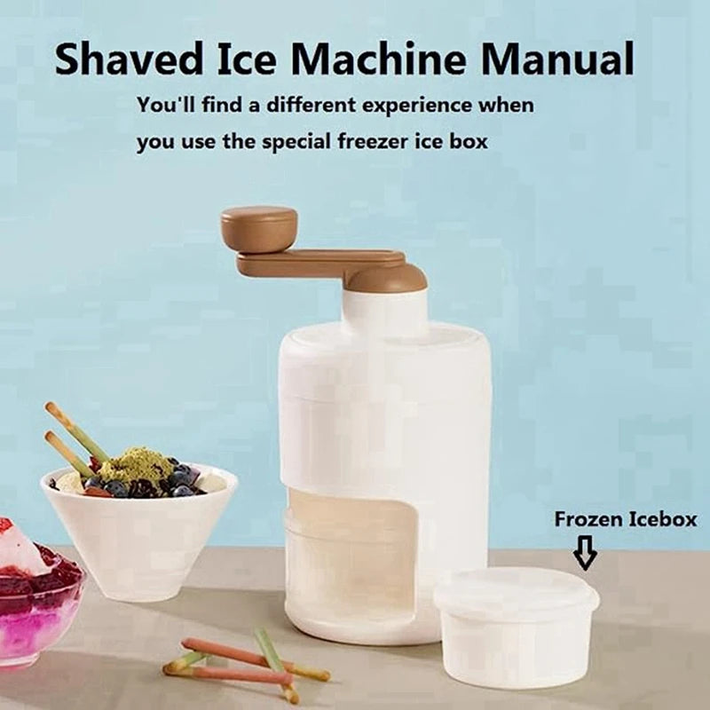 Shaved Ice Machine Snow Cone Machine - Portable Ice Crusher And Shaved Ice Machine With Free Ice Square Trays