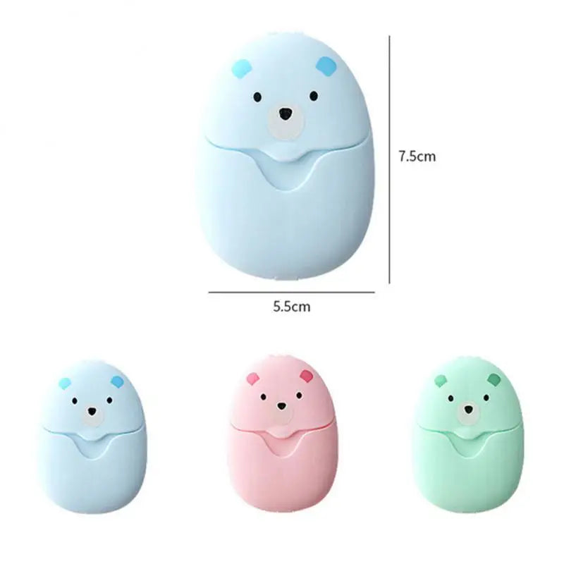 Travel Soap Paper Washing Hand Soap Papers Cleaning Soap Sheets Disposable Box Soap Portable Mini Paper Soap For Camping Hiking