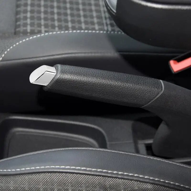 Car Interior Hand Brake Button Trim Cover Chrome Handbrake Parking Button cover Silver Accessories For VWPolo KreuzGTI 6rd VW