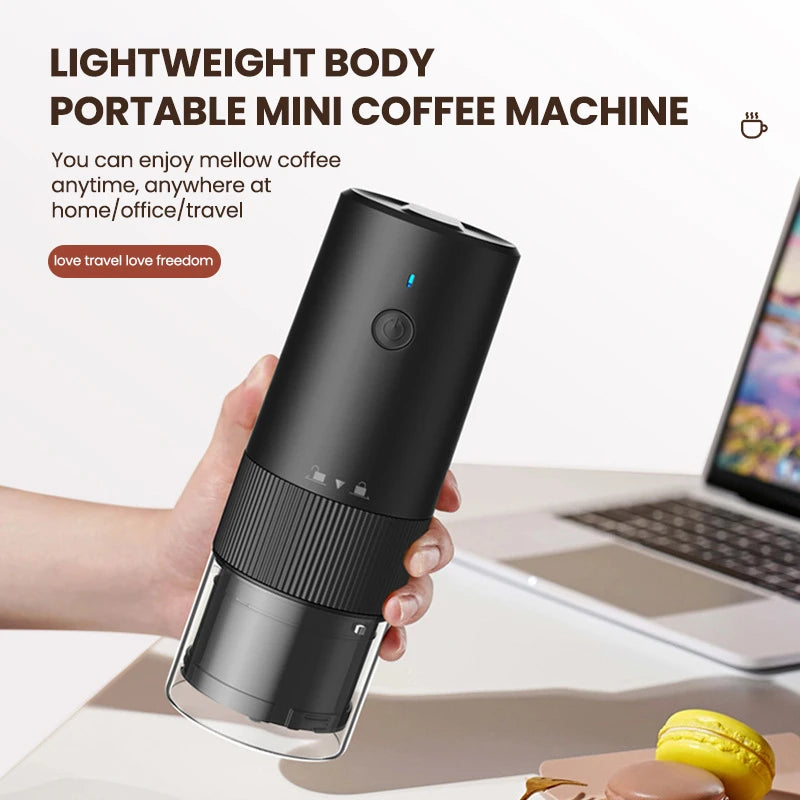 Portable Electric Coffee Grinder Type-C USB Charging Professional Ceramic Core Mini Grinding Coffee Bean Grinder Upgrade