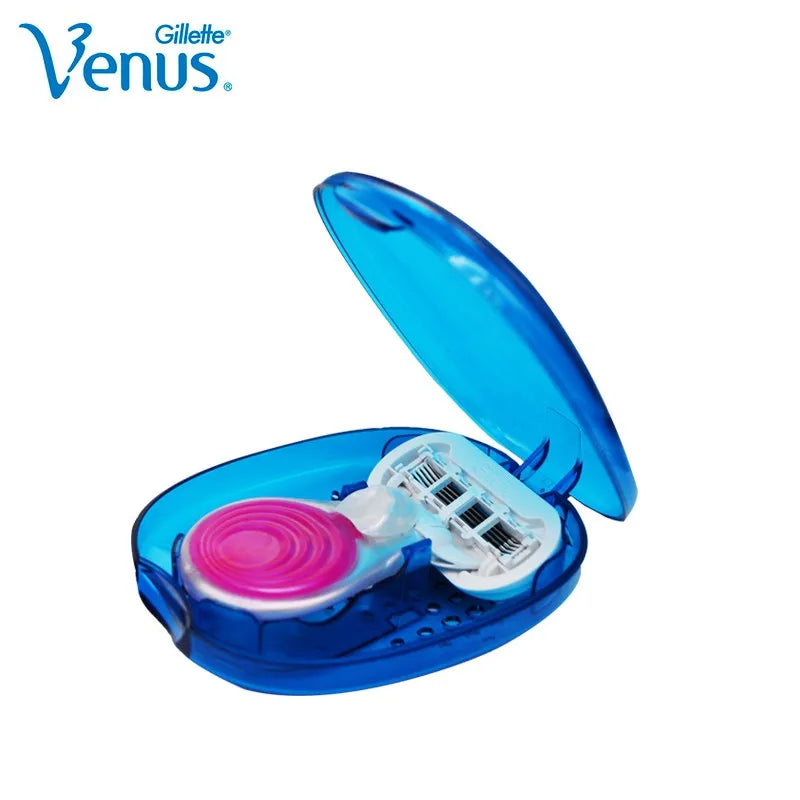 Gillette Venus Snap With Embrace Razor 5 Layer Blade with Lubricating Soap Manual Shaver Women Hair Remover With Travel Case