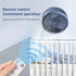 Remote Control Wireless Punch-free Wall Mounted Circulation Air Cooling Fan with LED Light Folding Electric Ventilator Table Fan