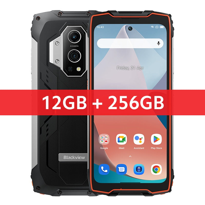 Blackview BV9300 Mediatek Helio G99 Rugged 12GB 256GB 6.7"120Hz 15080mAh Laser Measure Android 12