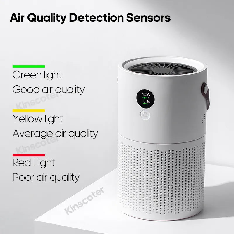 Household HEPA Air Purifier Wireless Portable Air Cleaner Adsorption Of Pm2.5 Dust Formaldehyde For Pollen Allergy Sufferers