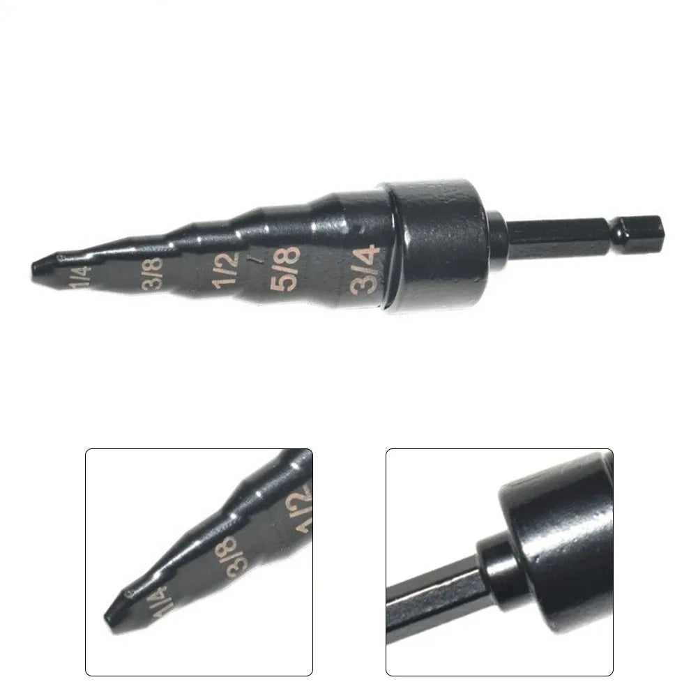 Repair Tool Air Conditioner Copper Pipe Expander Swaging Drill Bit Set 5 In 1 Copper Tube Expander For Hex Handle Hand Drill
