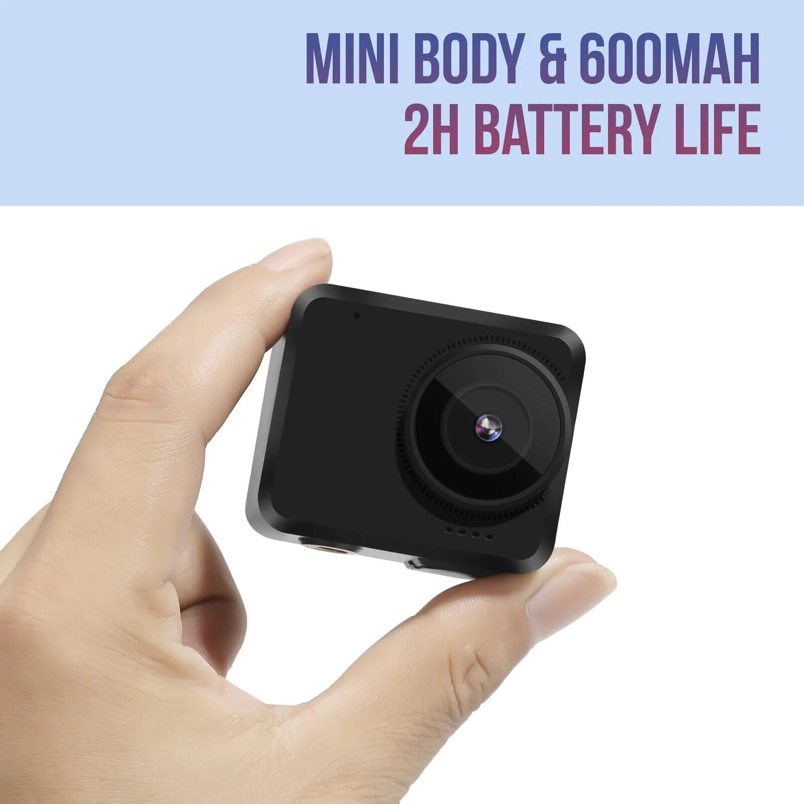 A35 64GB Digital Mini Camera Sports DV Webcam 600mAH Motor Bicycle Action Video Recording Motion Detection for Car Driving Ride