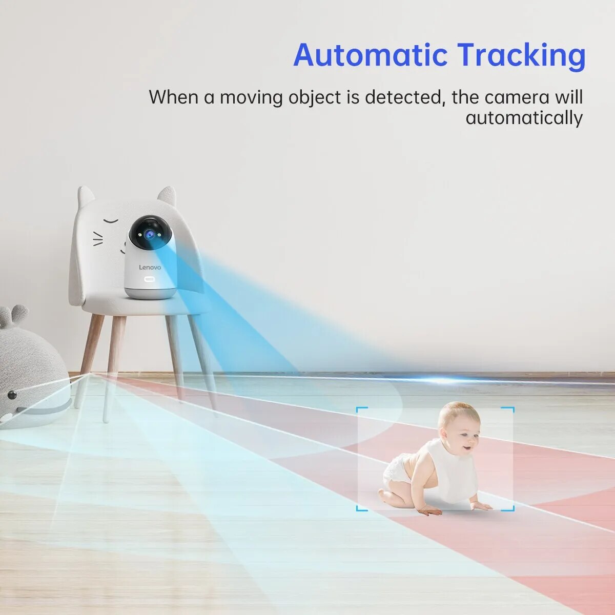 Lenovo 3MP 5G WiFi PTZ IP Camera Smart Home Color Night Audio Wireless Surveillance Camera Auto Tracking Security Baby Monitor