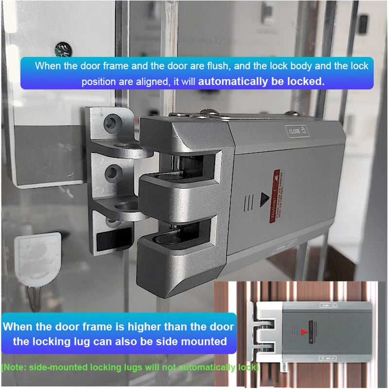 Electronic Fingerprint Smart Door Lock Kit Anti-theft Invisible Digital Lock With Remote Controller Waterproof Keypad