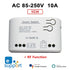 1CH RF Smart Switch 12V 24V 220V AC DC WIFI Ewelink Remote Control  Garage Door Opener Switch 10A Relay Self-locking inching